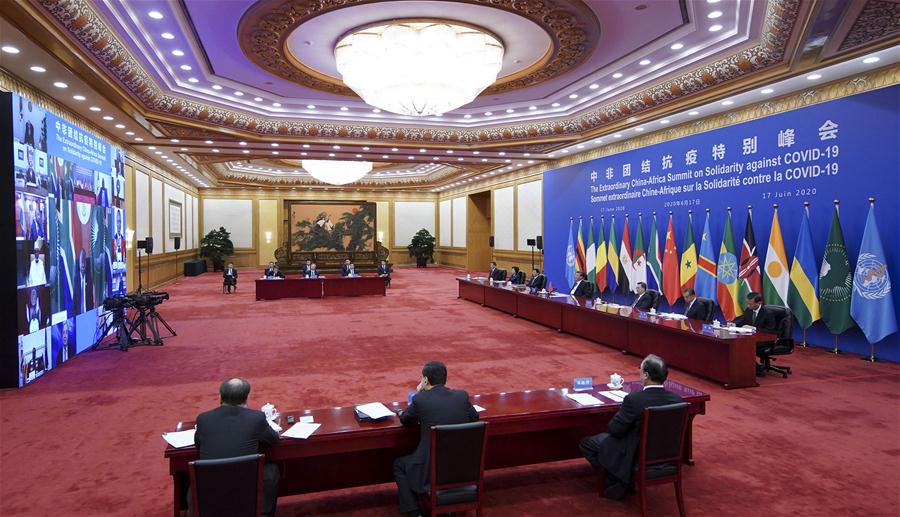 Xi makes proposals at extraordinary China-Africa summit on solidarity against COVID-19