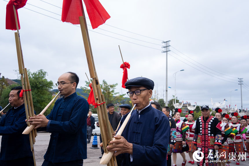 Miao people celebrate traditional Lusheng festival in SW China’s Guizhou