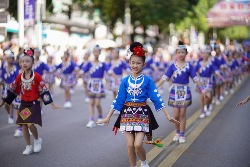 Activities themed on ICHs held in Danzhai, SW China's Guizhou