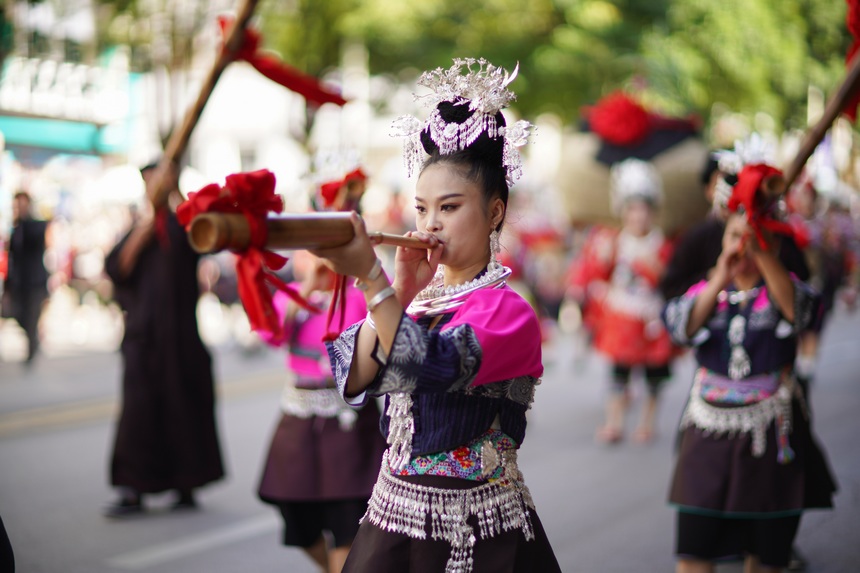 Activities themed on ICHs held in Danzhai, SW China's Guizhou