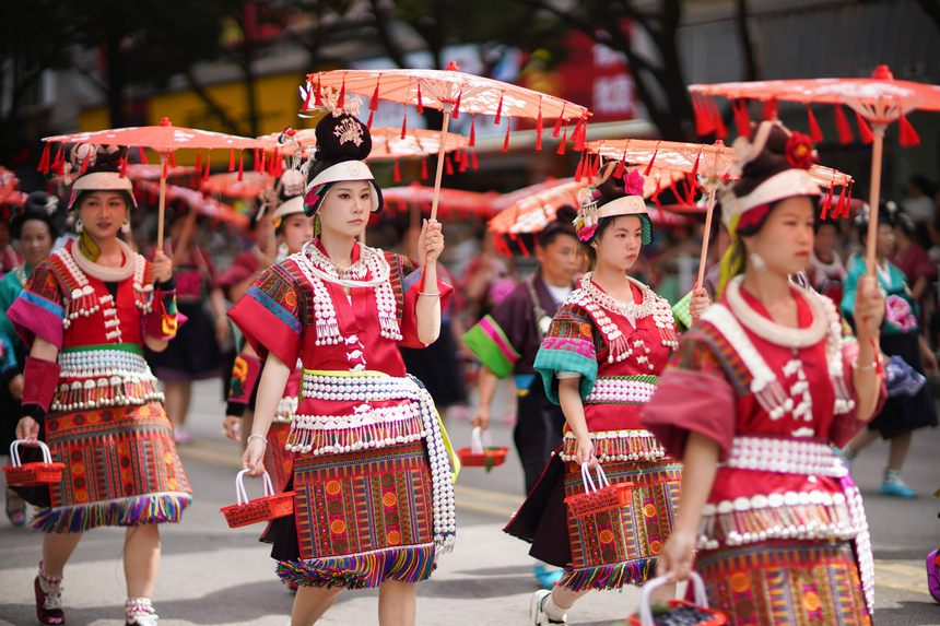 Activities themed on ICHs held in Danzhai, SW China's Guizhou