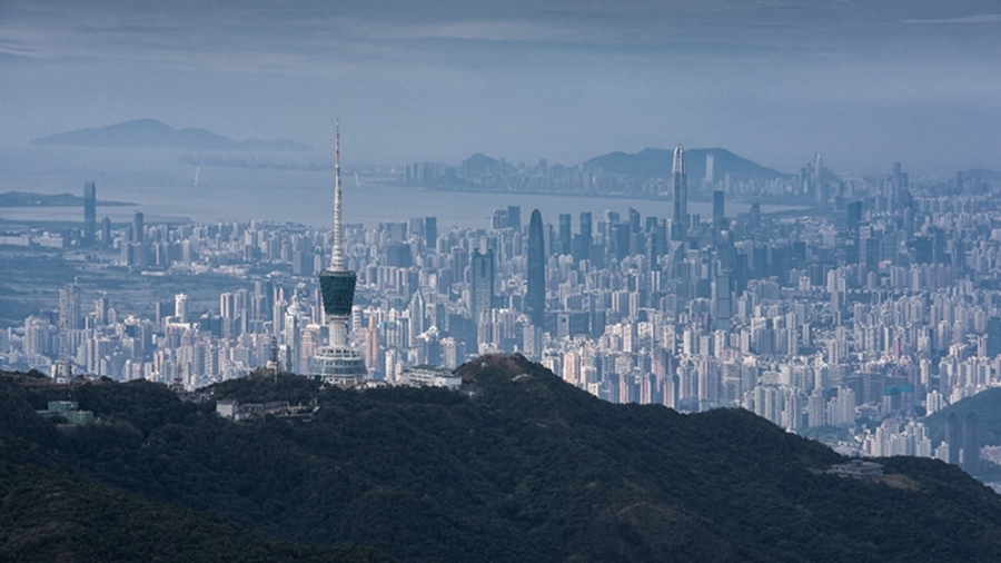 Wutong Mountain in S China's Shenzhen offers breathtaking natural and urban views