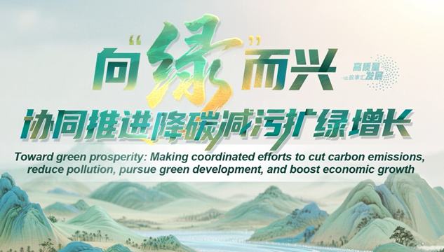 Stories of High-Quality Development | Toward green prosperity: Making coordinated efforts to cut carbon emissions, reduce pollution, pursue green development and boost economic growth        