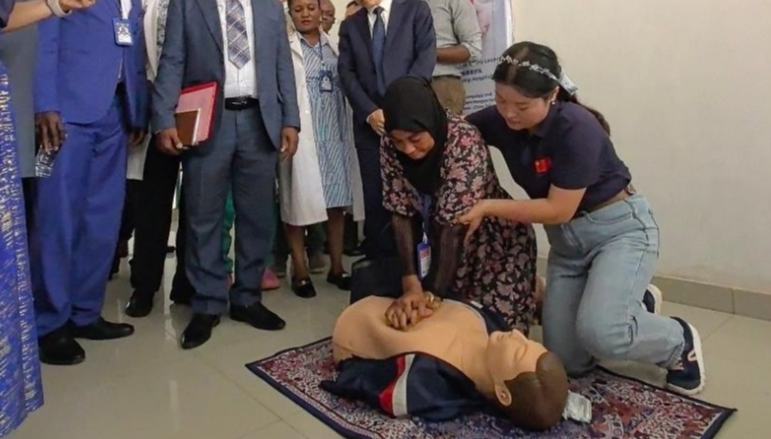 China launches on-site first aid training initiative in Sierra Leone 	 	 The first Sierra Leone-China On-Site First Aid Training Center was officially launched on Wednesday at the Sierra Leone-China Friendship Hospital in Freetown, the capital of the West African country. The training center aims to train Sierra Leoneans in emergency medical services, equipping them with the skills necessary to handle first aid situations effectively. 