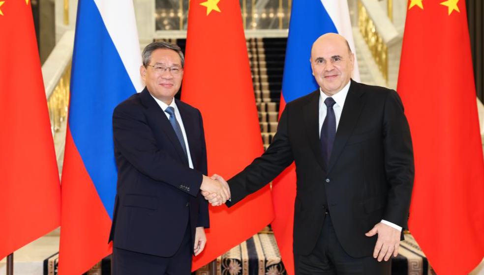 Chinese premier pledges closer cooperation with Russia in investment, energy, agriculture 	 	Chinese Premier Li Qiang said here on Monday that China stands ready to deepen cooperation with Russia in investment, energy, agriculture and other fields. Li made the remarks in his talks with Russian Prime Minister Mikhail Mishustin, adding that the Chinese market welcomes more high-quality agricultural and food products from Russia.