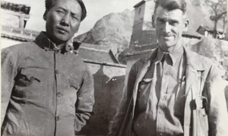 Mao Zedong and Evans Fordyce Carlson