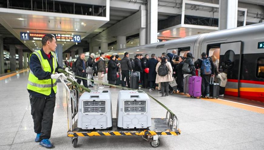 Chongqing launches pilot pet consignment service on high-speed railways 	 	On Jan. 19, China unveiled its economic performance in 2025: the economy surpassed the 140-trillion-yuan ($20.11 trillion) mark for the first time, with GDP growing by 5.0 percent year-on-year. It is estimated that China contributed around 30 percent to global economic growth.