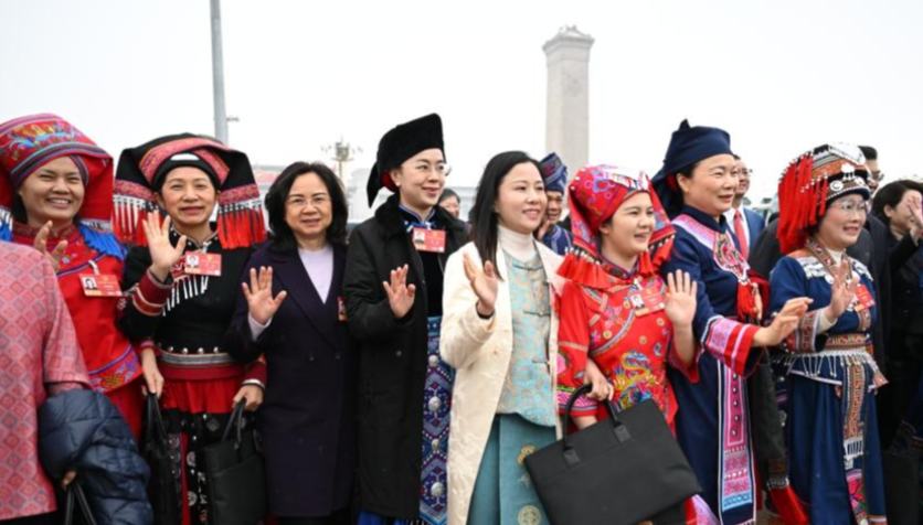 In pics: female lawmakers, political advisors at China's annual "two sessions" 	 	Members of the 14th National Committee of the Chinese People's Political Consultative Conference (CPPCC) walk towards the Great Hall of the People for the third plenary meeting of the fourth session of the 14th CPPCC National Committee in Beijing, capital of China, March 8, 2026.