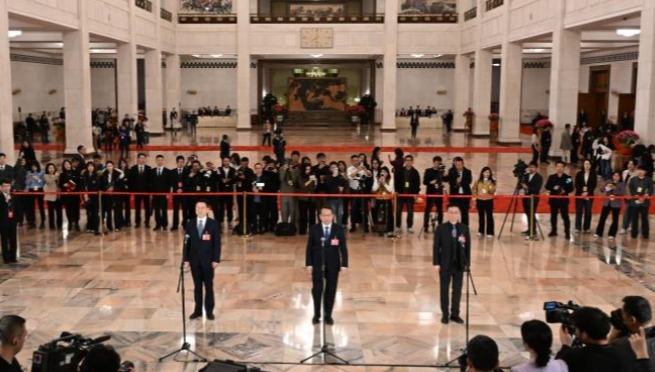 CPPCC members attend group interview ahead of closing meeting of annual session 	 	Members of the 14th National Committee of the Chinese People's Political Consultative Conference (CPPCC) attend a group interview ahead of the closing meeting of the fourth session of the 14th CPPCC National Committee at the Great Hall of the People in Beijing, capital of China, March 11, 2026.