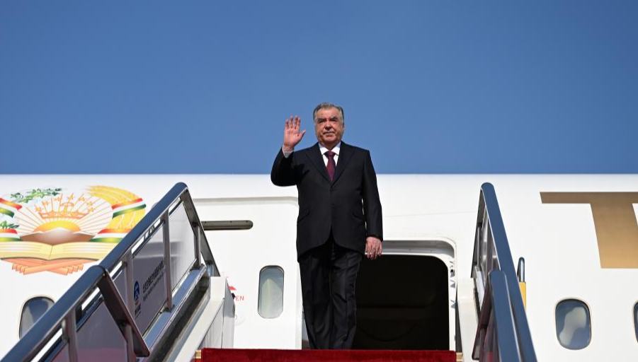 Tajikistan's president arrives in Beijing for state visit 	 	Tajikistan's President Emomali Rahmon arrives in Beijing, capital of China, May 11, 2026. At the invitation of Chinese President Xi Jinping, Tajikistan's President Emomali Rahmon arrived in Beijing on Monday for a state visit to China from May 11 to 14. 